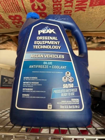 Photo of free Peak blue antifreeze for Asian cars (Mundelein IL) #1