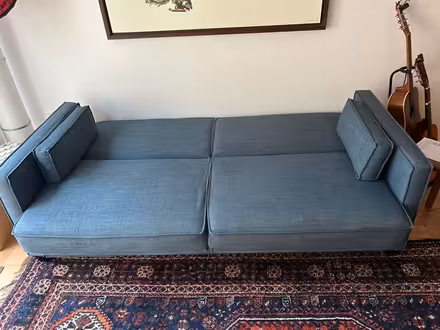 Photo of free Blue couch (SW DC) #1