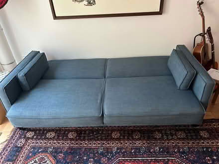 Photo of free Blue couch (SW DC) #1