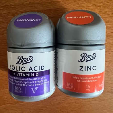Photo of free Folic acid + zinc supplements (Twickenham TW2) #1