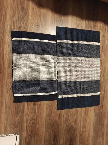 Photo of free Chenille Striped Pattern Bath Rugs (North Miami Beach, 33162) #1