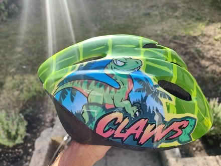 Photo of free Boys bike and Dino helmet (Frome BA11) #1