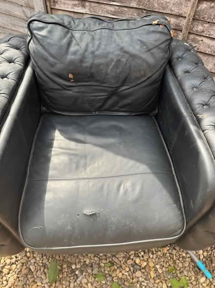 Photo of free Swivel chair - leather (S43 chesterfield) #2