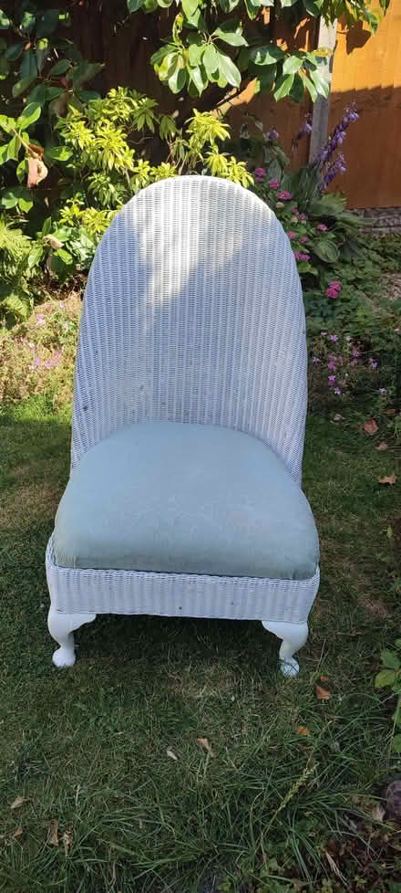 Photo of free Lloyd Loom style rattan low bedroom chair. (Bridgnorth WV16) #2