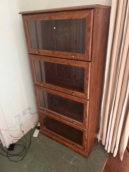 Photo of free Two bookshelves with glass fronts (RH14) #2