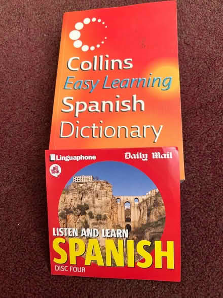 Photo of free Spanish dictionary and set of learn Spanish cds (Dallington) #1