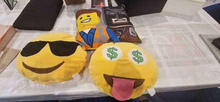 Photo of free Children's soft pillows (smile face and lego movie motifs) (Burnham SL2) #1