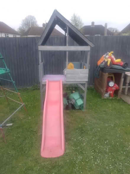 Photo of free Wooden tower with slide (Witton church lane IP1) #1