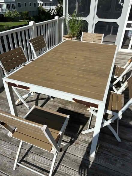 Photo of free Outdoor Table - Polywood & Metal (Bethany Beach) #1