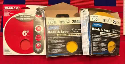 Photo of free 5” and 6” orbital sanding discs (West Groton) #1