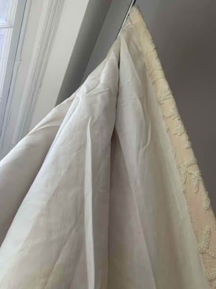 Photo of free Crewel Embroidered Curtains, White (Cleveland Park) #3