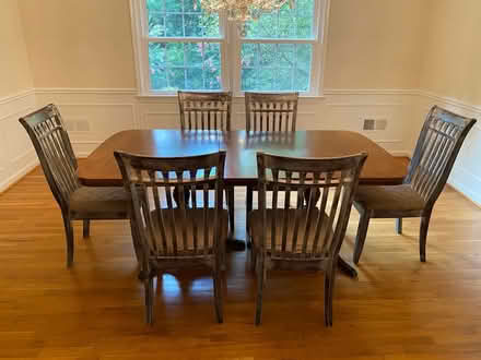 Photo of free Solid wood dining table + 6 chairs (McLean, VA) #2