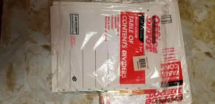 Photo of free 3 hole punched dividers (Flatbush Avenue and Midwood.) #1