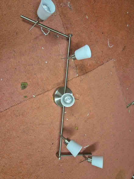 Photo of free Satin chrome IKEA ceiling light with 5 lights (Shenley Lodge MK5) #1