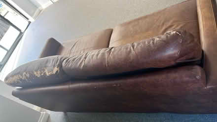 Photo of free Leather Sofa (GU15 1AB) #2