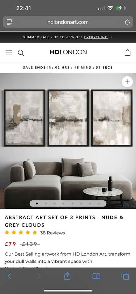 Photo of Living room wall art (Peckham/Nunhead/ se15) #1