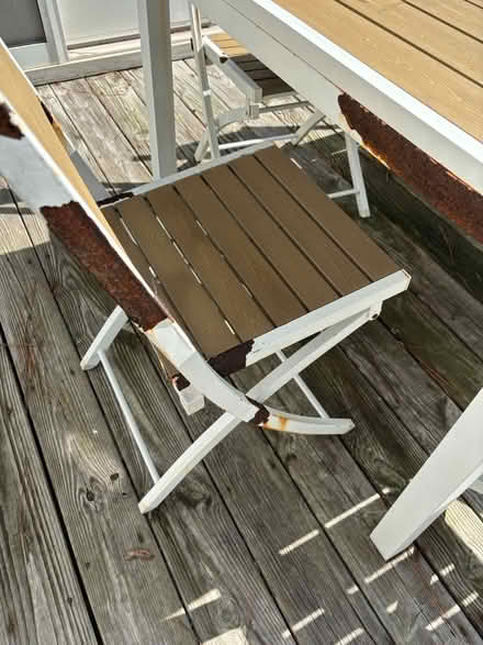 Photo of free Outdoor Table - Polywood & Metal (Bethany Beach) #4