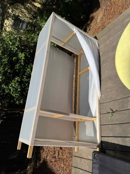 Photo of free IKEA Armoire with curtain closure (203 Bennington St) #1