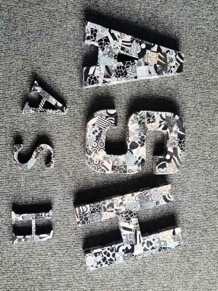 Photo of free Decopatch papier mache letters (Curbridge OX29) #1