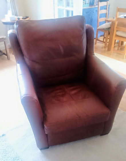 Photo of free Leather Armchair (Hawkhurst Court RH14) #1