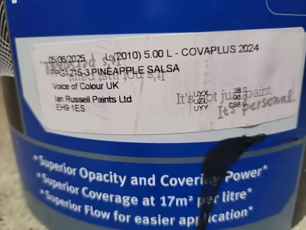 Photo of free Paint Matt Emulsion Yellow (The Grange EH9) #2
