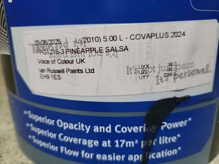 Photo of free Paint Matt Emulsion Yellow (The Grange EH9) #2