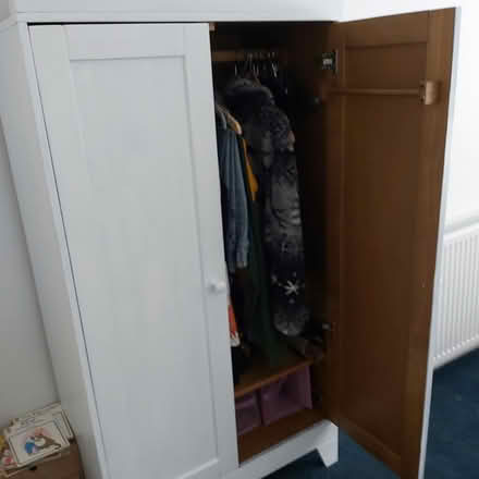 Photo of free Small Wardrobe Painted White (Victoria Garesfield NE39) #2