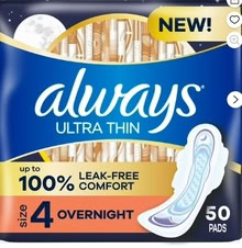 Photo of free 2 Packs Always Ultra Thin Napkins (Lake Balboa Haskell) #1
