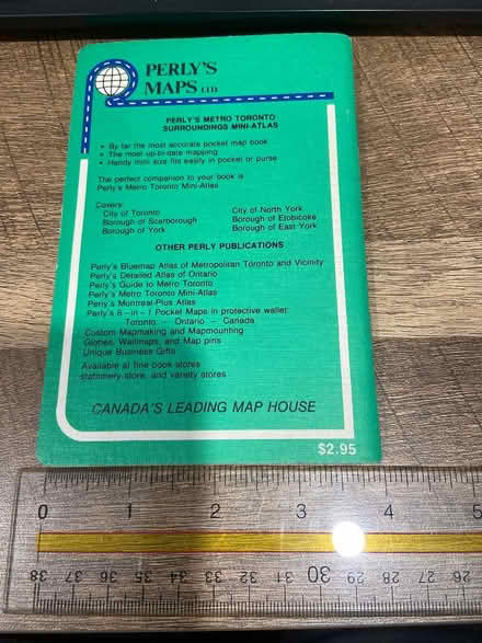 Photo of free 1983 Perly’s Toronto Mini-Atlas (Streetsville) #2