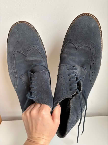 Photo of free Adult blue leather shoes - 9 (Stockport centre SK1) #1