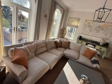 Photo of free Large corner sofa ex loaf well used (Duffield DE56) #2