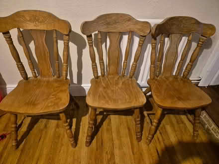 Photo of free 3 dining chairs (Ashbourne DE6) #1