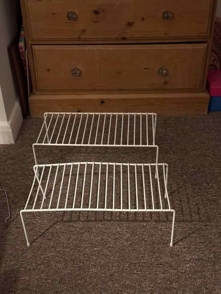 Photo of free Small metal shelves x 4 (Old Woking GU22 9) #1