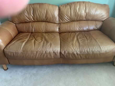 Photo of free Leather sofa (Chingford London E4) #2