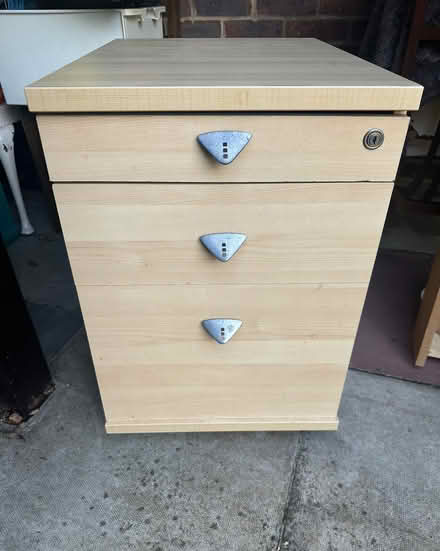 Photo of free Desk Cabinet Three Drawers on Wheels (Seaford BN25) #1