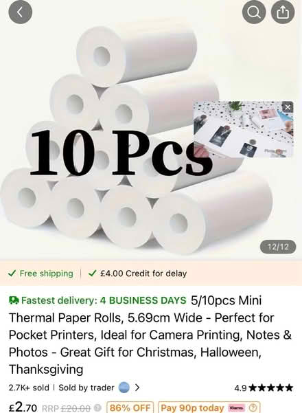 Photo of free Thermal printer paper (Weston super mare) #3