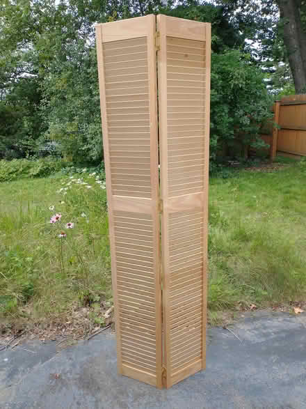 Photo of free tall wood hinged two-part screen (between Saxonville and Rte. 30) #1