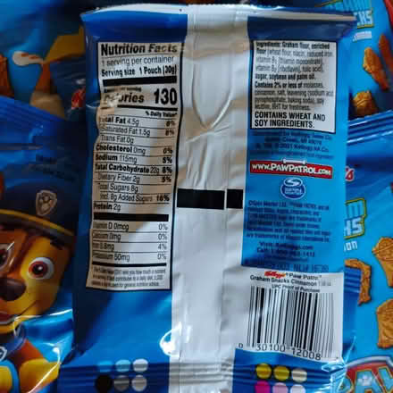 Photo of free Paw Patrol Graham Snacks (Darien) #2