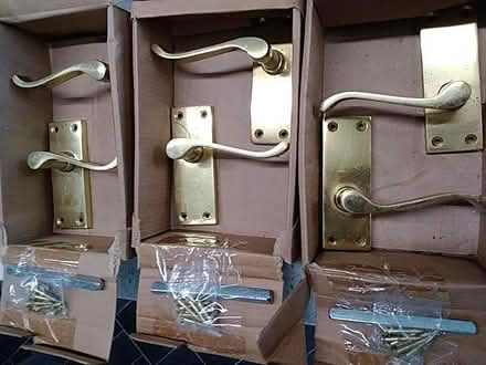 Photo of free New brass finish door handles (Wrington BS40) #1