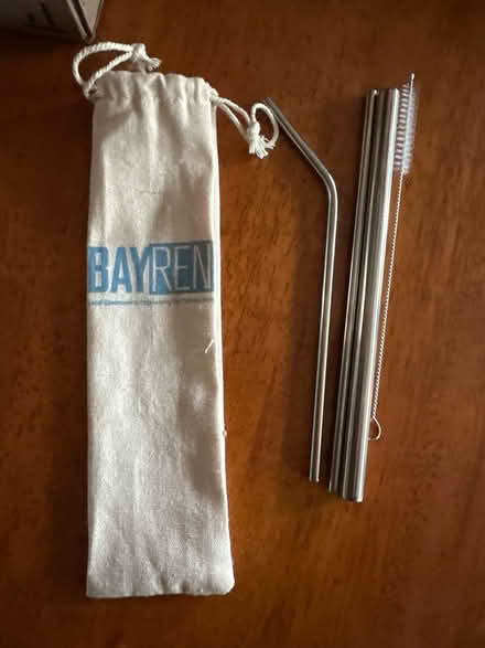 Photo of free Metal straws and cleaner - unused (North San Leandro) #1
