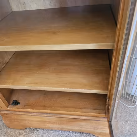 Photo of free Solid, Wood Glass Fronted Cabinet (Nethertown CA22) #2