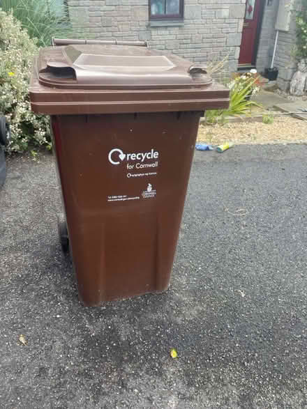 Photo of free Brown garden waste wheelie bin (Hayle) #1