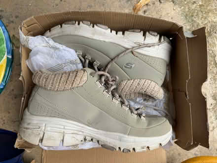 Photo of free Sketchers Light Grey Sneakers/Boots Size 4/37 (Beaconsfield HP9) #1
