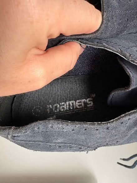 Photo of free Adult blue leather shoes - 9 (Stockport centre SK1) #3