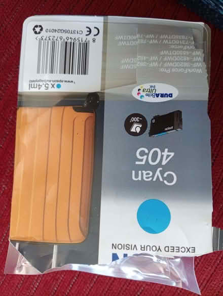 Photo of free Epson ink cartridge Cyan 405 (Halton LA2) #1