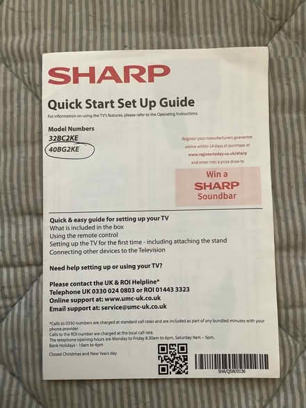 Photo of free Sharp 40 inch Smart TV (Waldridge Park DH2) #2
