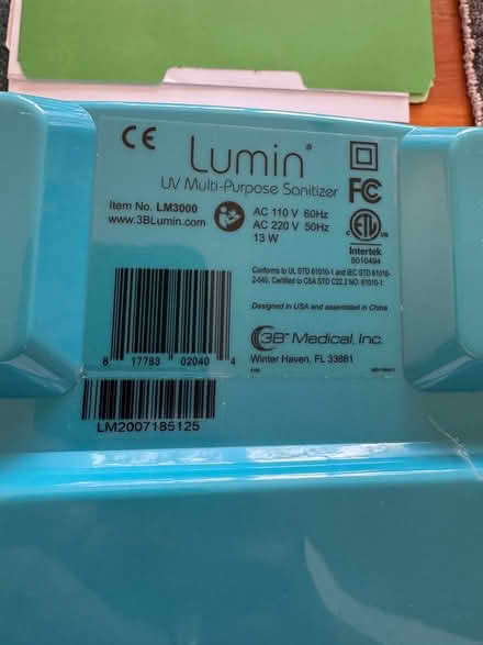 Photo of free Lumin Multipurpose Sanitizer (North Berkeley) #2