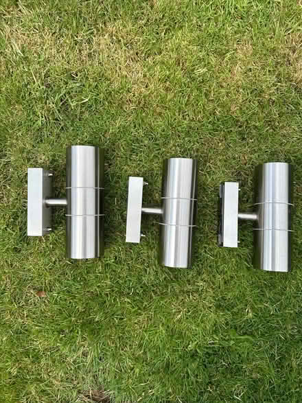 Photo of free 3 steel LED outside lights + one PIR LED light (Astley Village PR7) #1