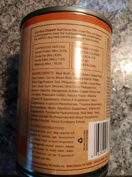 Photo of free One can of dog food (Harrisville) #3