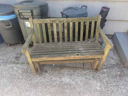 Photo of free Wooden garden bench (Greenlake) #1
